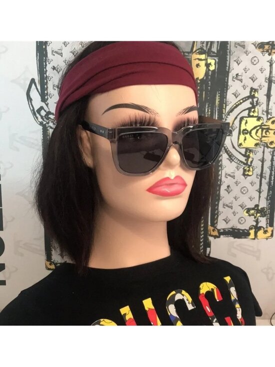 New Authentic Gucci GG0564S 003 Light Blue Cat-Eye Sunglasses Blue Lenses main image 5